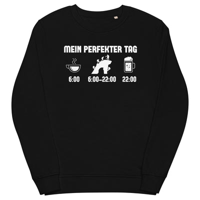 Mein Perfekter Tag - Unisex Premium Organic Sweatshirt klettern xxx yyy zzz Black