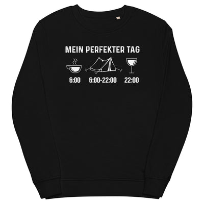 Mein Perfekter Tag 1 - Unisex Premium Organic Sweatshirt camping xxx yyy zzz Black