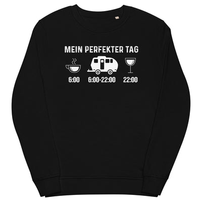 Mein Perfekter Tag 2 - Unisex Premium Organic Sweatshirt camping xxx yyy zzz Black