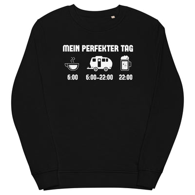 Mein Perfekter Tag 2 - Unisex Premium Organic Sweatshirt camping xxx yyy zzz Black