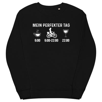 Mein Perfekter Tag 2 - Unisex Premium Organic Sweatshirt fahrrad xxx yyy zzz Black