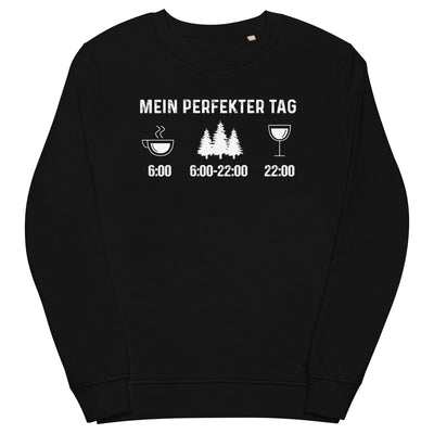 Mein Perfekter Tag 3 - Unisex Premium Organic Sweatshirt camping xxx yyy zzz Black