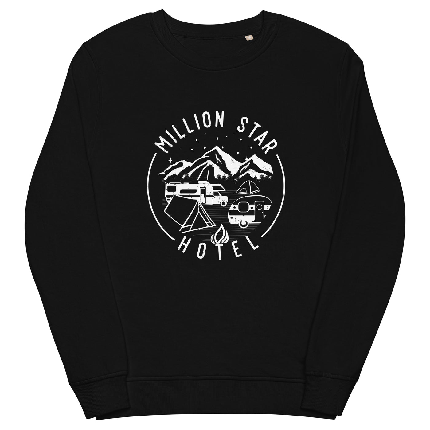 Million Star Hotel - Unisex Premium Organic Sweatshirt camping xxx yyy zzz Black