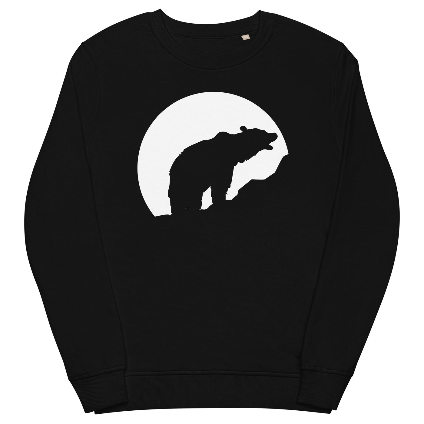 Moon - Bear - Unisex Premium Organic Sweatshirt camping xxx yyy zzz Black