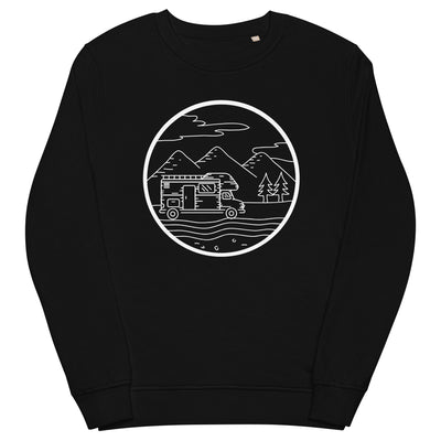 Berge - Camping Van - (13) - Unisex Premium Organic Sweatshirt camping xxx yyy zzz Black