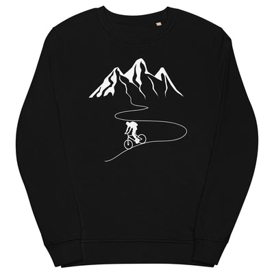 Berge - Kurve Linie - Radfahren - Unisex Premium Organic Sweatshirt fahrrad xxx yyy zzz Black