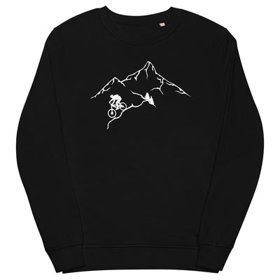 Berge - Mountaingbiking - (M) - Unisex Premium Organic Sweatshirt xxx yyy zzz Black