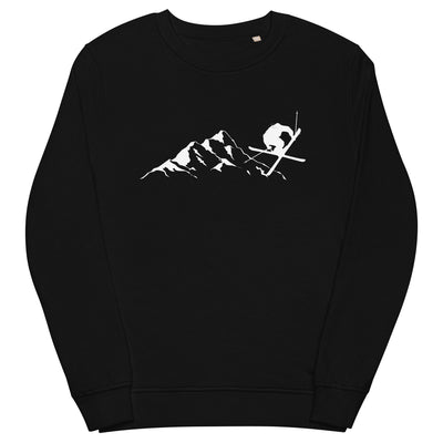 Berge - Skifahren - (15) - Unisex Premium Organic Sweatshirt klettern ski xxx yyy zzz Black