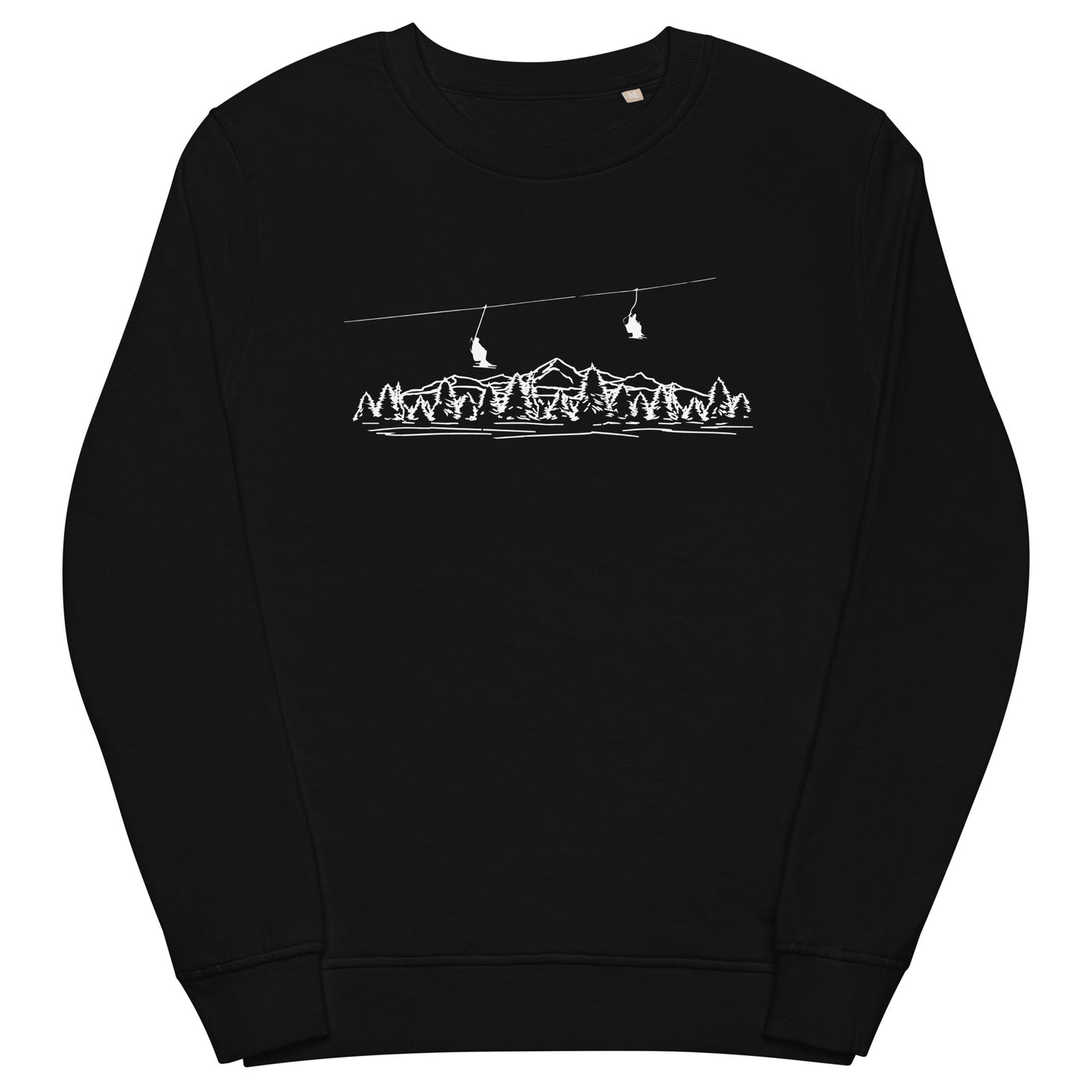 Berge - Skifahren - (21) - Unisex Premium Organic Sweatshirt klettern ski xxx yyy zzz Black