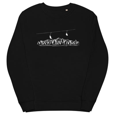 Berge - Skifahren - (21) - Unisex Premium Organic Sweatshirt klettern ski xxx yyy zzz Black