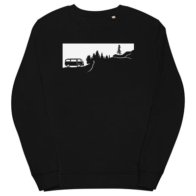 Berge - Bäume - Camping Van - Unisex Premium Organic Sweatshirt camping xxx yyy zzz Black