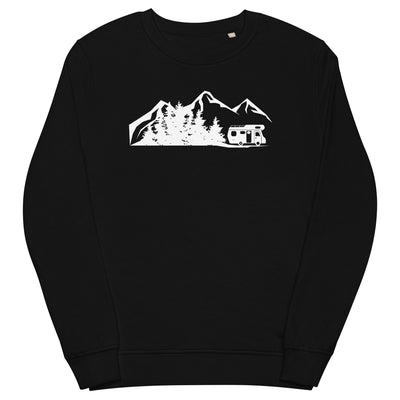 Berge - Bäume - Camping Van - Unisex Premium Organic Sweatshirt camping xxx yyy zzz Black