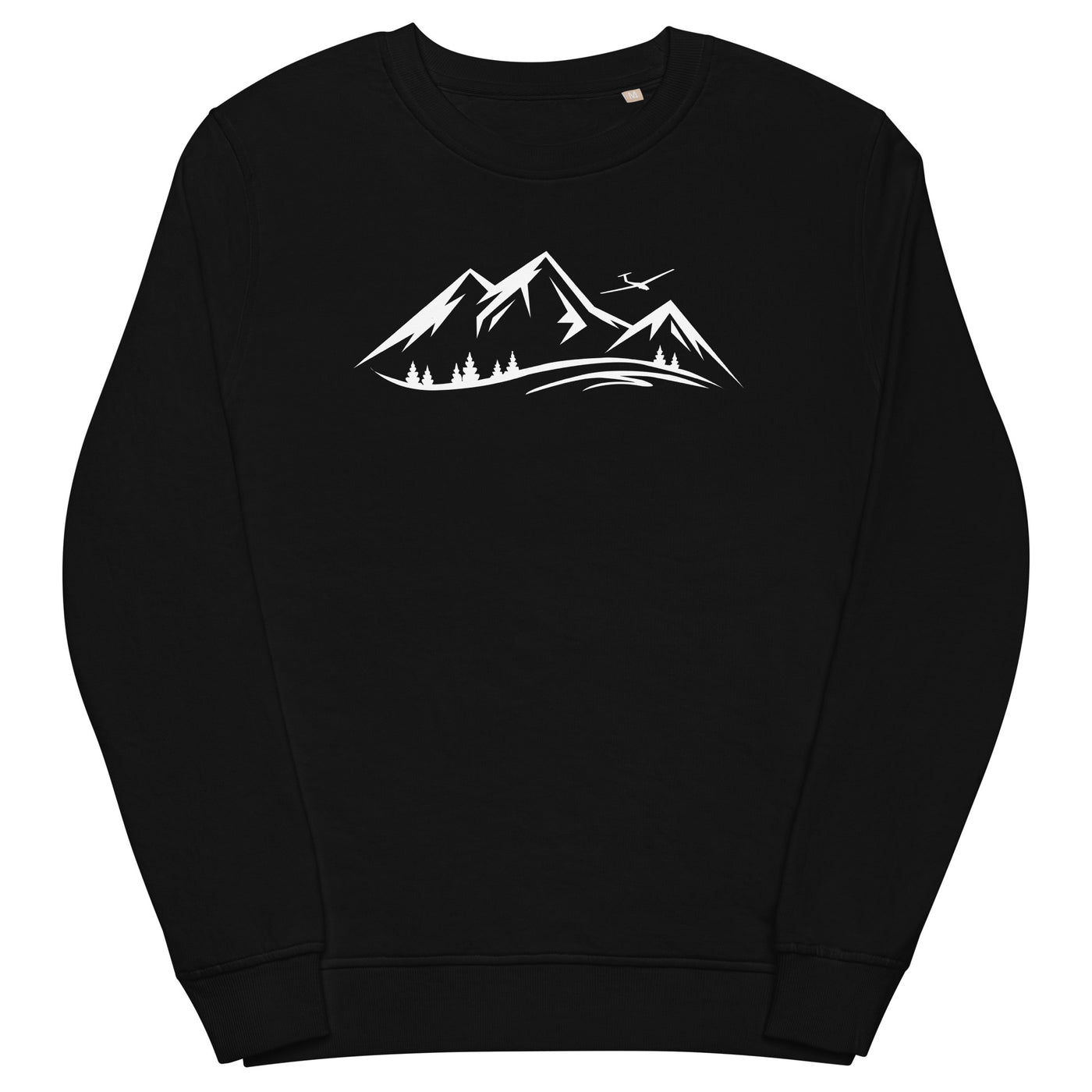 Berge und Segelflugzeug - Unisex Premium Organic Sweatshirt berge xxx yyy zzz Black