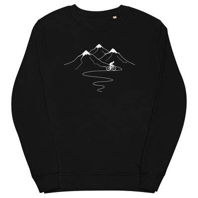 Berge Trail Kurves und Radfahren - Unisex Premium Organic Sweatshirt fahrrad xxx yyy zzz Black