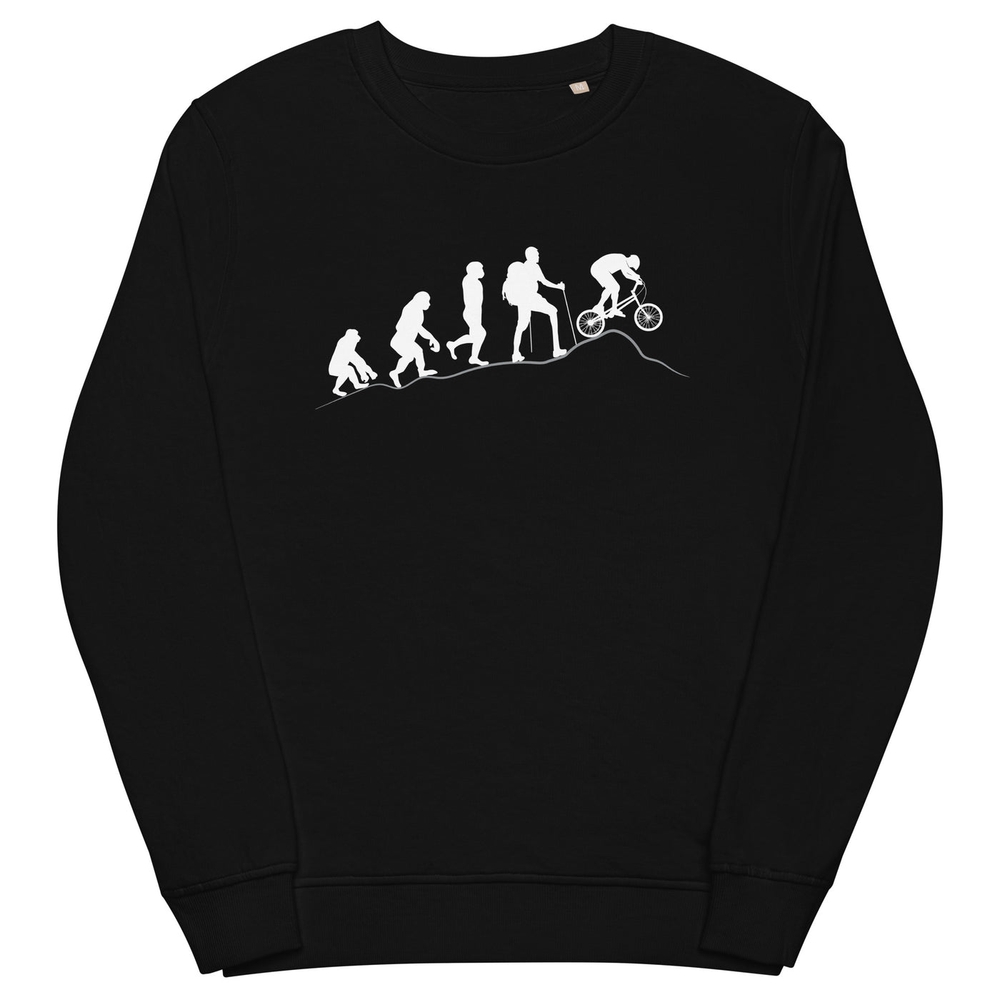 Mountainbike Evolution - (M) - Unisex Premium Organic Sweatshirt xxx yyy zzz Black