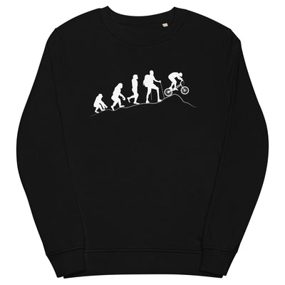 Mountainbike Evolution - (M) - Unisex Premium Organic Sweatshirt xxx yyy zzz Black