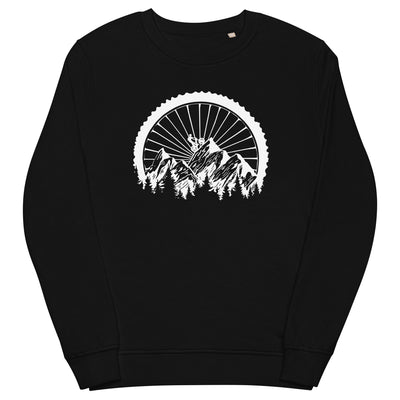 Mountainbike Geometrisch - (M) - Unisex Premium Organic Sweatshirt xxx yyy zzz Black