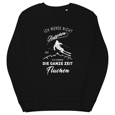 Nicht aufgeben aber fluchen - Ski - Unisex Premium Organic Sweatshirt klettern ski xxx yyy zzz Black