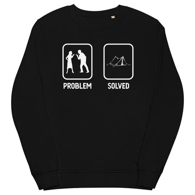 Problem Solved - Camping Tent - Unisex Premium Organic Sweatshirt camping xxx yyy zzz Black