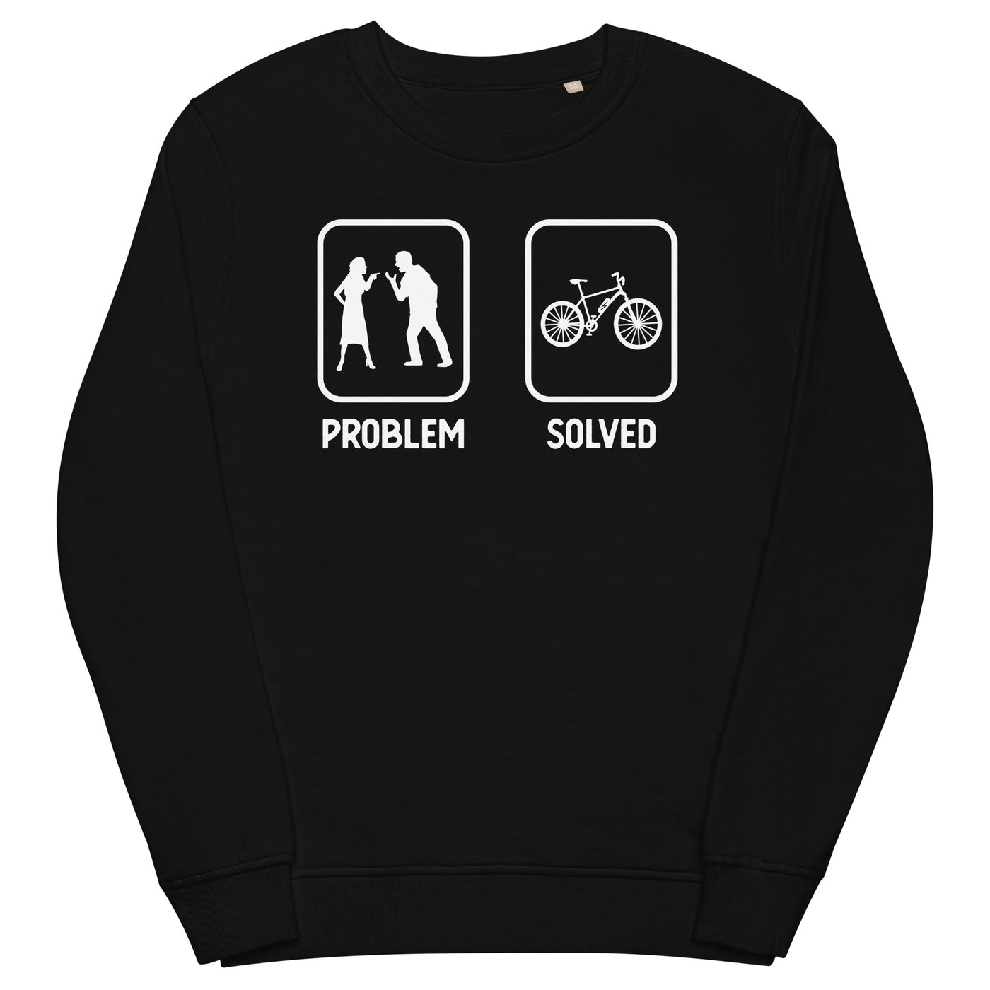 Problem Solved - E-Bike - Unisex Premium Organic Sweatshirt e-bike xxx yyy zzz Black