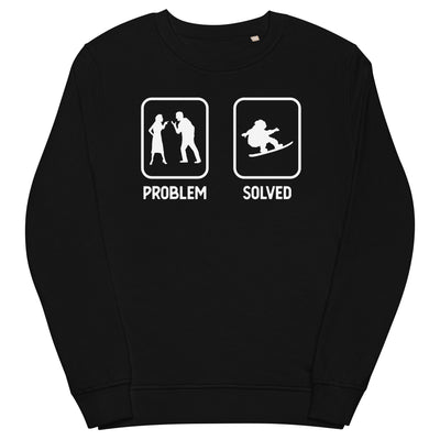 Problem Solved - Mann Snowboarding - Unisex Premium Organic Sweatshirt snowboarden xxx yyy zzz Black