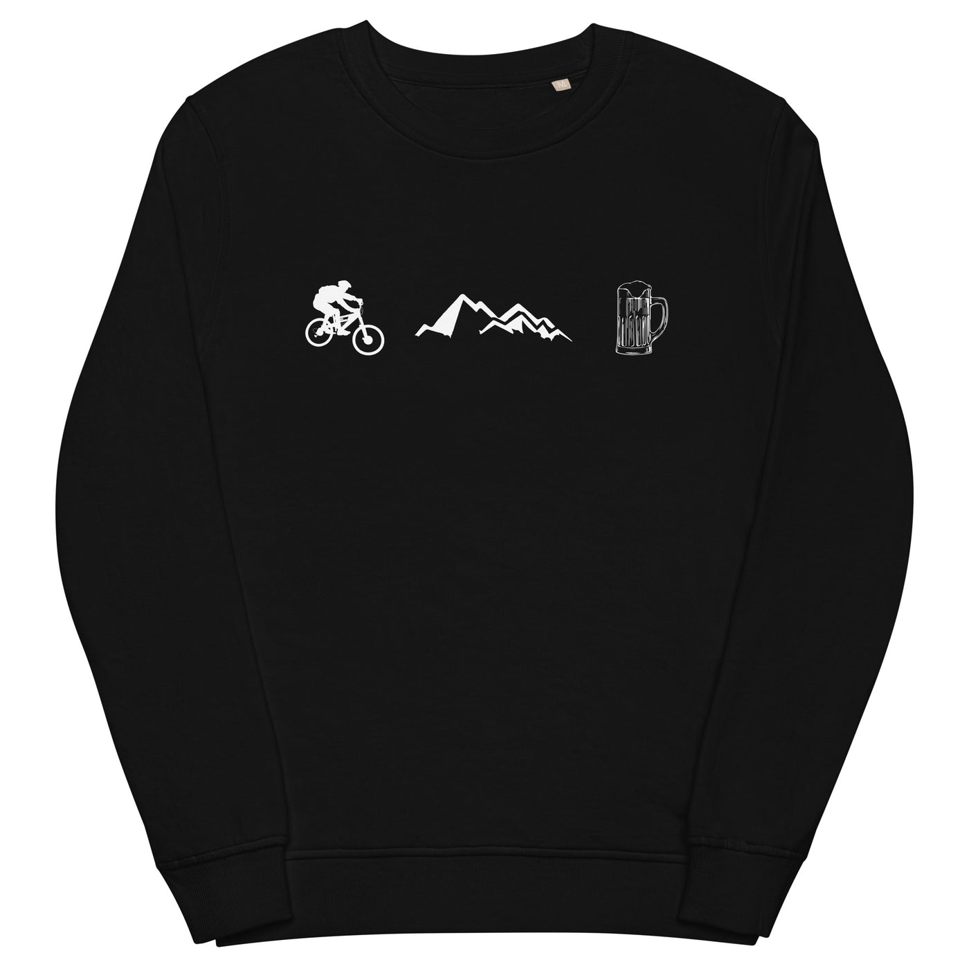 Radfahren, Berge und Bier - Unisex Premium Organic Sweatshirt fahrrad xxx yyy zzz Black