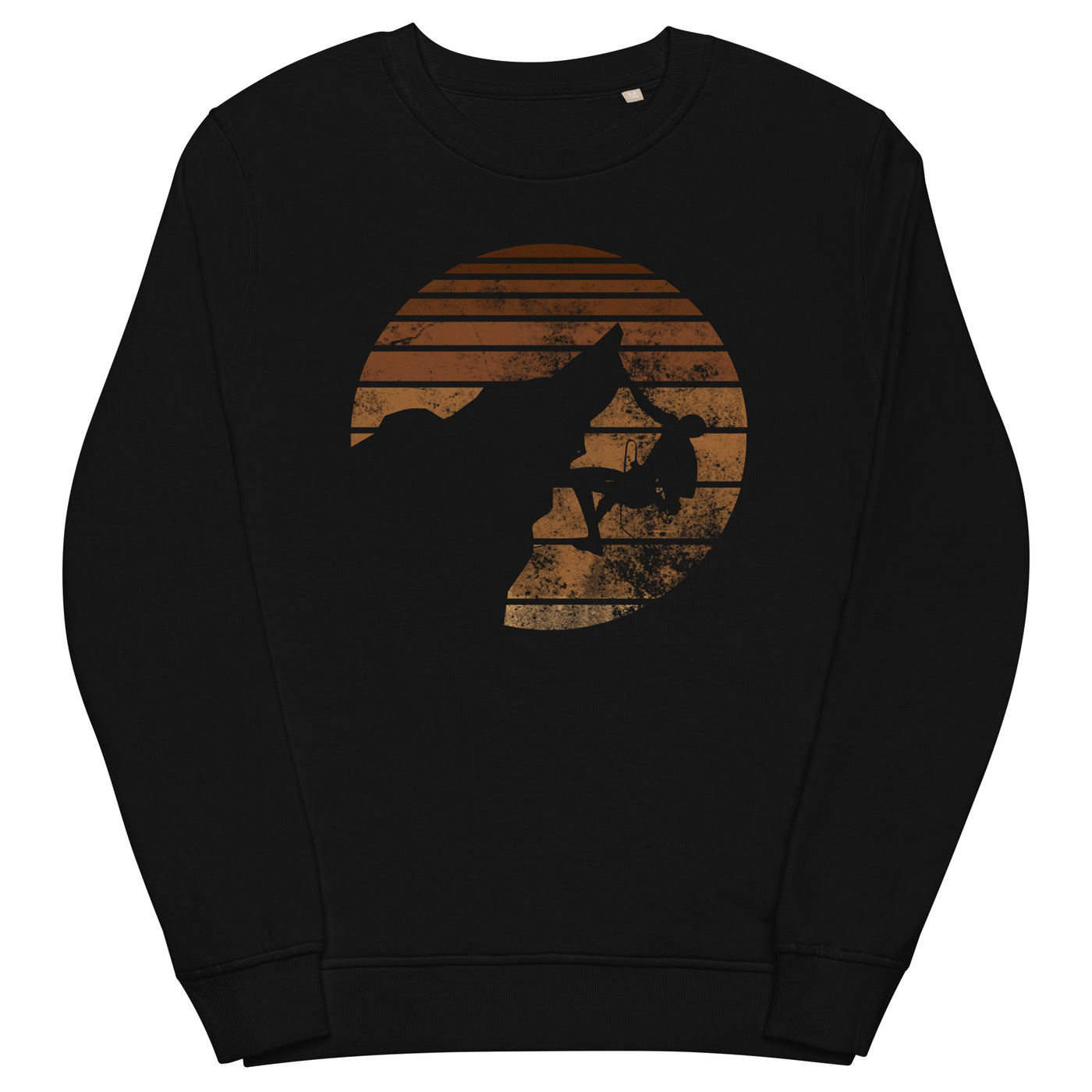 Retro - Klettern - Unisex Premium Organic Sweatshirt klettern xxx yyy zzz Black