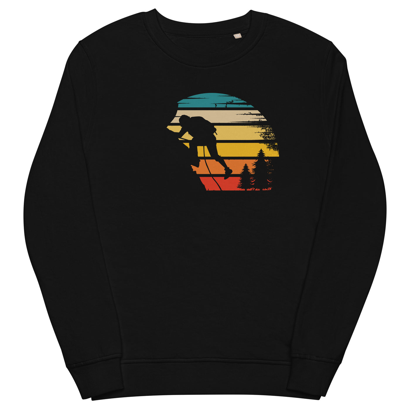 Retro Sonne und Klettern - Unisex Premium Organic Sweatshirt klettern xxx yyy zzz Black