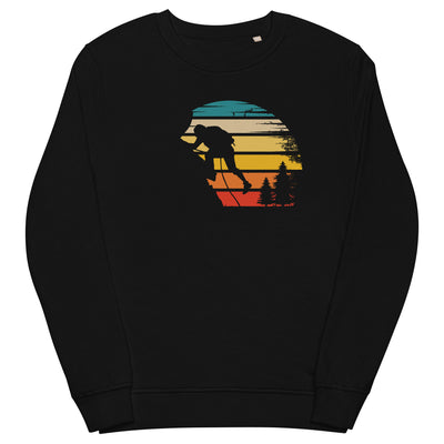 Retro Sonne und Klettern - Unisex Premium Organic Sweatshirt klettern xxx yyy zzz Black