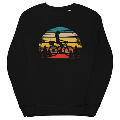 Retro Sonne und Radfahren - Unisex Premium Organic Sweatshirt fahrrad xxx yyy zzz Black