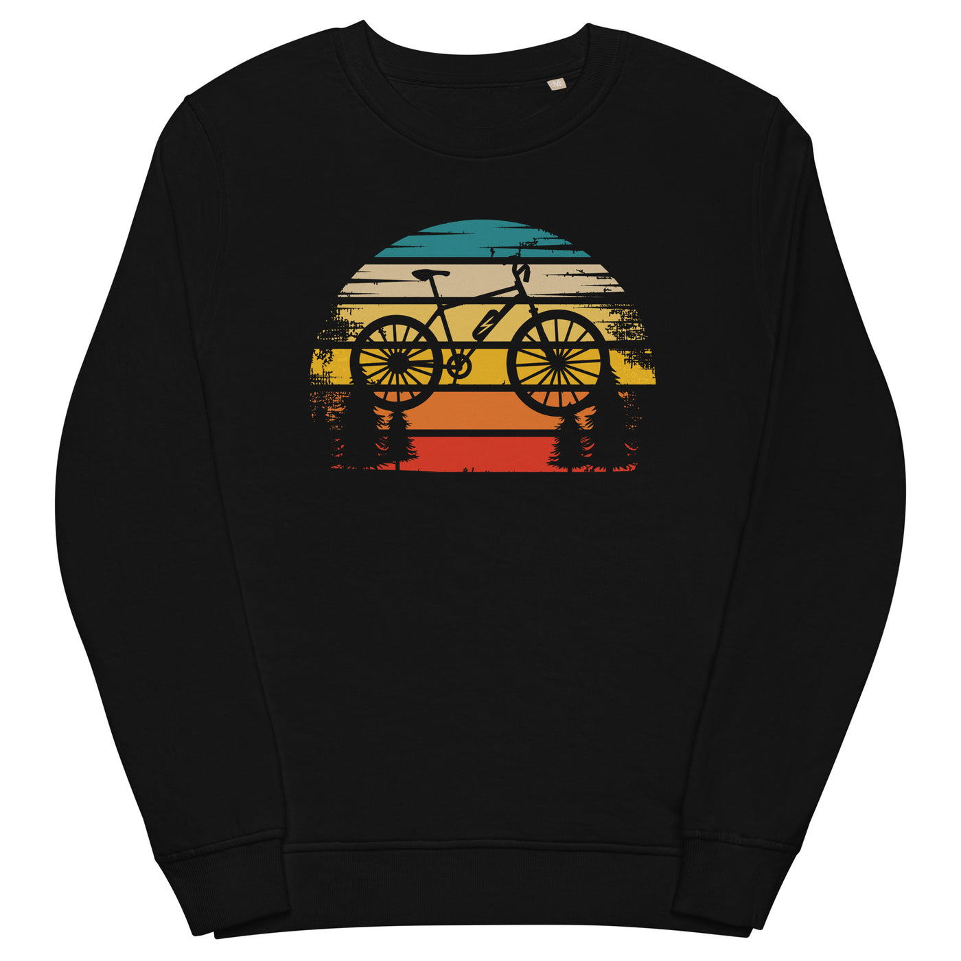 Retro Sonne und Ebike - Unisex Premium Organic Sweatshirt e-bike xxx yyy zzz Black