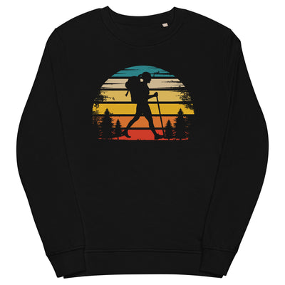 Retro Sonne und Wandern - Unisex Premium Organic Sweatshirt wandern xxx yyy zzz Black