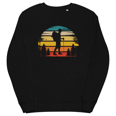 Retro Sonne und Wandern - Unisex Premium Organic Sweatshirt wandern xxx yyy zzz Black