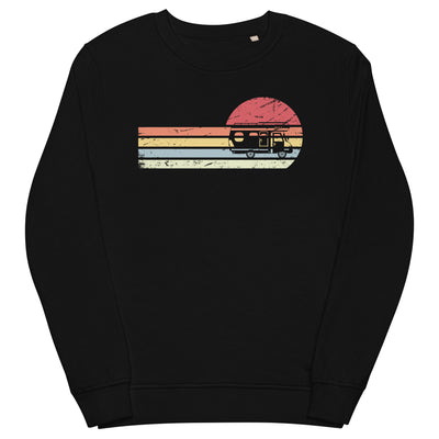 Sonne und Retro Linies - Camping Van - Unisex Premium Organic Sweatshirt camping xxx yyy zzz Black