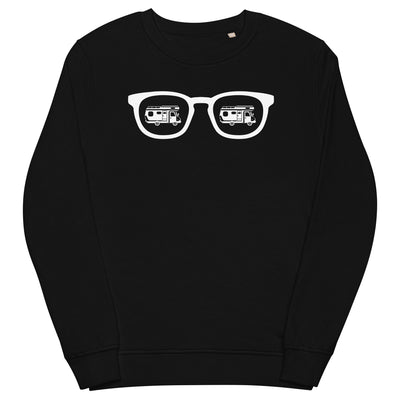 Sonnenbrille und Camping - Unisex Premium Organic Sweatshirt camping xxx yyy zzz Black