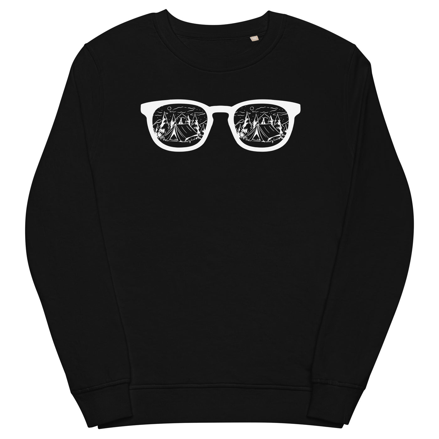 Sonnenbrille und Camping 1 - Unisex Premium Organic Sweatshirt camping xxx yyy zzz Black