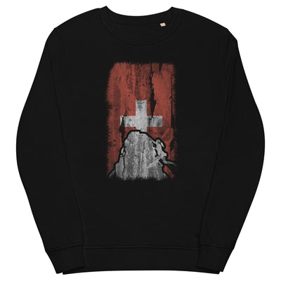 Schweizer Flagge 1 und Klettern - Unisex Premium Organic Sweatshirt klettern xxx yyy zzz Black