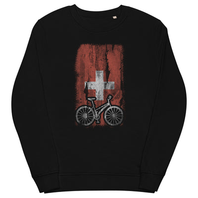 Schweizer Flagge und Radfahren - Unisex Premium Organic Sweatshirt fahrrad xxx yyy zzz Black