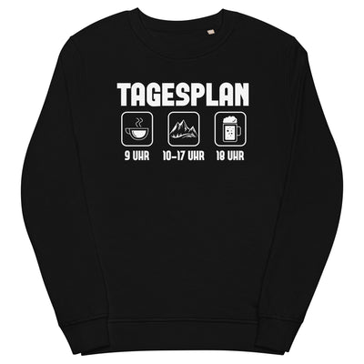 Tagesplan - Unisex Premium Organic Sweatshirt berge xxx yyy zzz Black