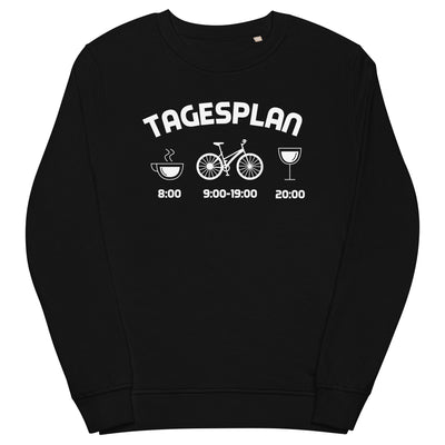 Tagesplan 1 - Unisex Premium Organic Sweatshirt fahrrad xxx yyy zzz Black