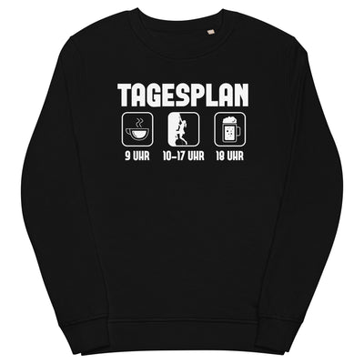 Tagesplan 1 - Unisex Premium Organic Sweatshirt klettern xxx yyy zzz Black