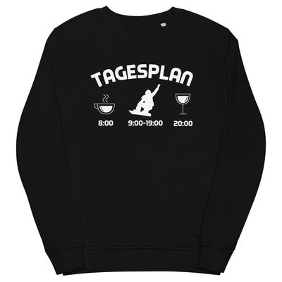 Tagesplan 1 - Unisex Premium Organic Sweatshirt snowboarden xxx yyy zzz Black