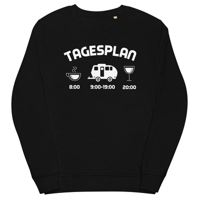 Tagesplan 2 - Unisex Premium Organic Sweatshirt camping xxx yyy zzz Black