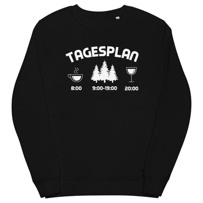 Tagesplan 3 - Unisex Premium Organic Sweatshirt camping xxx yyy zzz Black