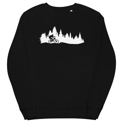 Bäume - Mountainbiking - (M) - Unisex Premium Organic Sweatshirt xxx yyy zzz Black