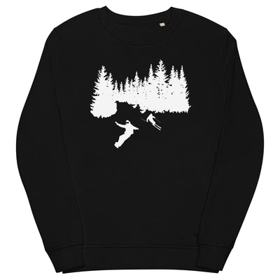 Bäume - Snowboarding - Skifahren - Unisex Premium Organic Sweatshirt klettern ski xxx yyy zzz Black