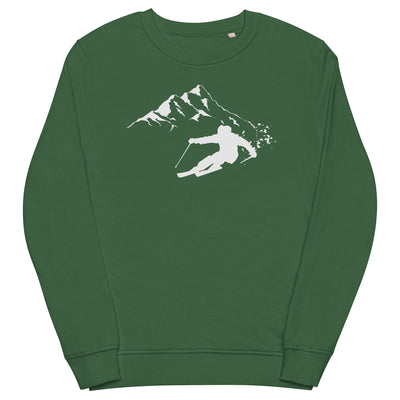 Tiefschnee Skier - Unisex Premium Organic Sweatshirt ski Bottle Green