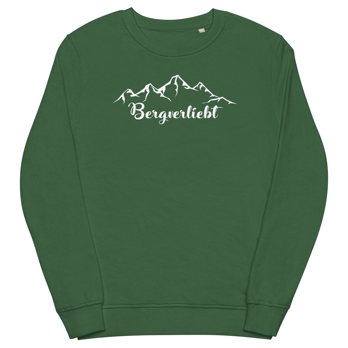 Bergverliebt (13) - Unisex Premium Organic Sweatshirt berge Bottle Green