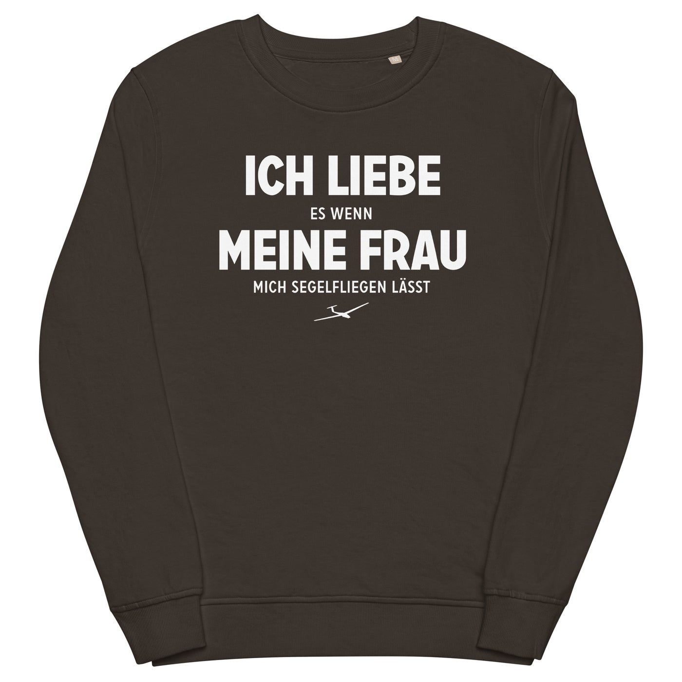 Ich Liebe Es Wenn Meine Frau Mich Segelfliegen Lasst - Unisex Premium Organic Sweatshirt berge xxx yyy zzz Deep Charcoal Grey