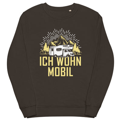 Ich wohn mobil - Unisex Premium Organic Sweatshirt camping xxx yyy zzz Deep Charcoal Grey